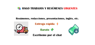 HAGO TRABAJOS Y RESÚMENES URGENTES
