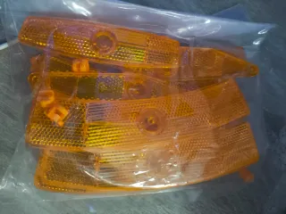 10 Reflectores Naranja para Ruedas de Bicicleta.