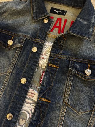 Chaqueta vaquera Dsquared2 bordada