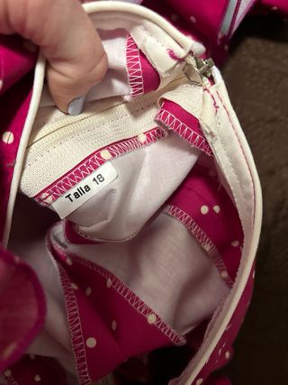 Traje Flamenca Lunares Rosa