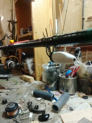 Reparación de cañas de pescar: anillado