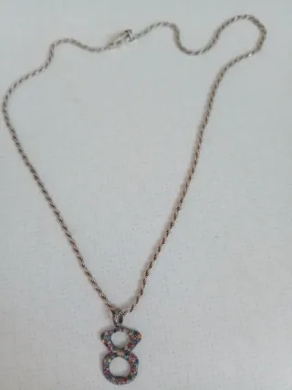 Collar Tous Plata multicolor zafiro