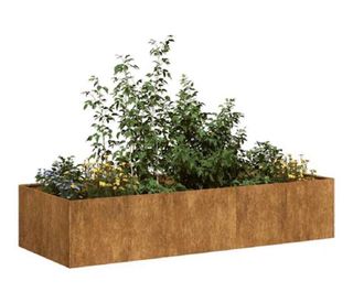 VIDAXL Fioriera Arrugginita 200x80x40 Cm Acciaio C