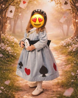 Vestito Carnevale Bambina Alice Paese Meraviglie