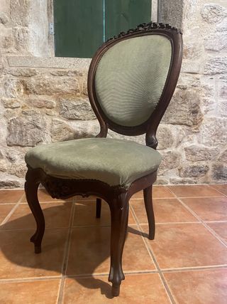 Silla Luis XVI Barroca Caoba