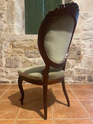 Silla Luis XVI Barroca Caoba
