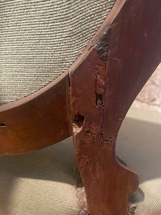 Silla Luis XVI Barroca Caoba