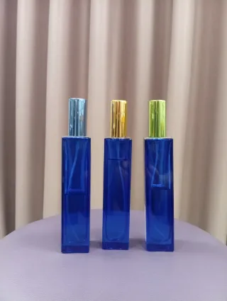 + 500/ uni Botes de  Perfume Azul 100ml vacíos