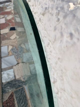 Cristal grueso redondo para mesa