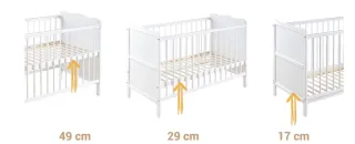 Cuna convertible blanca