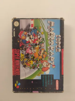 Super Mario Kart PAL Español Caja y Juego