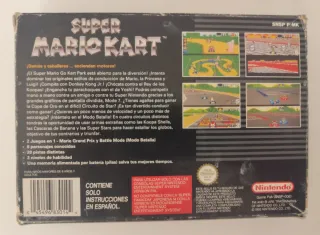 Super Mario Kart PAL Español Caja y Juego