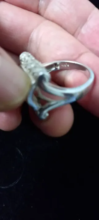 Sortija Plata 925 con Moissanitas