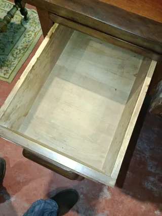 ANTIGUO ESCRITORIO BURO DE ROBLE