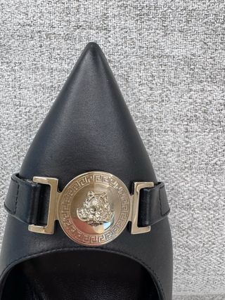 Décolleté Versace Pump Vitello Nero