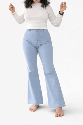 Pantalones vaqueros flare azules