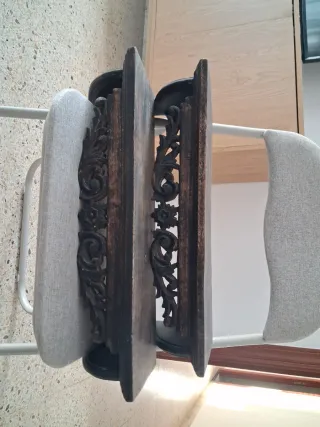 2 Baldas Decorativas Madera de 46x15x 15