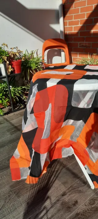 Retal 2.50x2.80, visillo cortinas geometrico