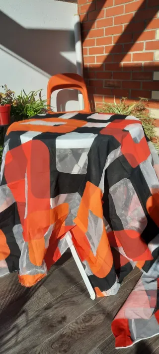 Retal 2.50x2.80, visillo cortinas geometrico