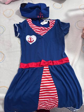 Disfraz marinera niña talla 10-12