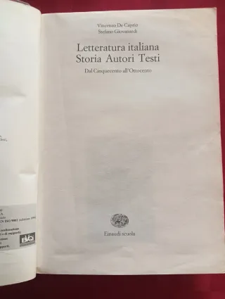 Libro Letteratura Italiana. Storia autori e testi