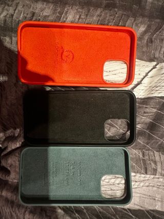 Confezione da 3 custodie per iPhone 12 mini (Arancione, Nero, Verde)