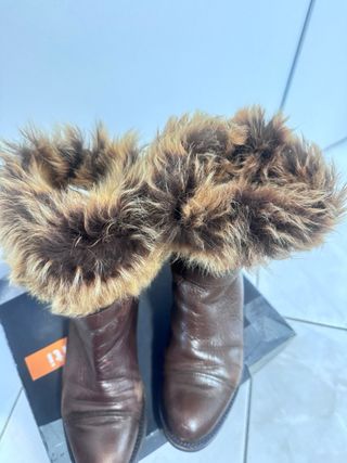 Stivaletti marroni con fibbia