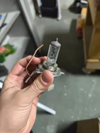 Careta con bombillas para moto