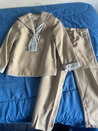 Traje de comunión azul