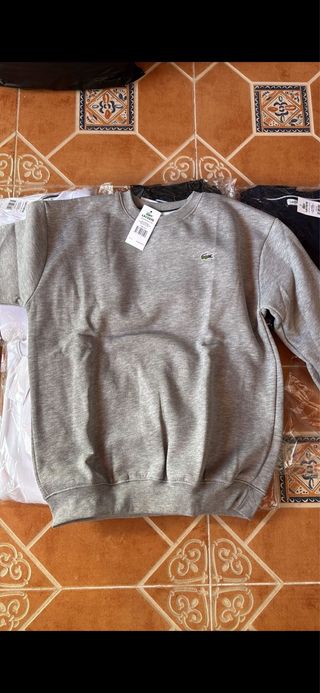 Sudadera Lacoste Talla L (Gris)