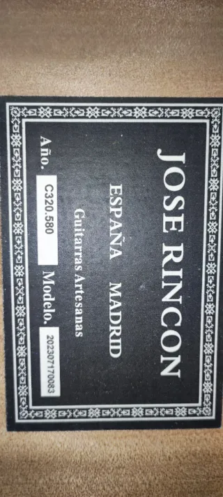 Guitarra Flamenca José Rincón