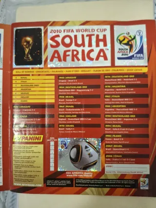 Álbum COMPLETO FIFA Sudáfrica 2010