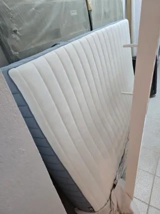 Somier + Colchon cama de 135 x 200 cms