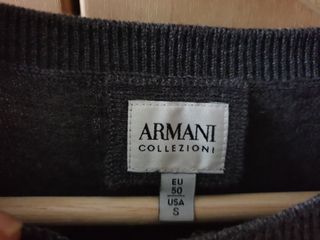 Jersey Armani Hombre Gris y Burdeos