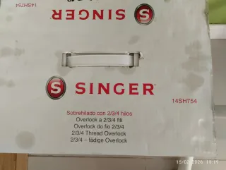 Máquina de coser remalladora Singer 14SH754