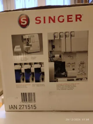 Máquina de coser remalladora Singer 14SH754