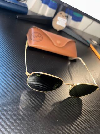 Gafas de Sol Ray-Ban Hexagonal Doradas Negras