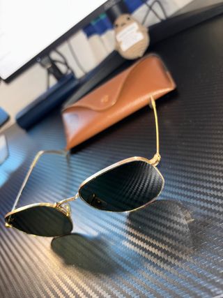 Gafas de Sol Ray-Ban Hexagonal Doradas Negras