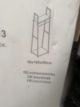 Armadio a Colonna in Metallo con Scaffali NUOVO