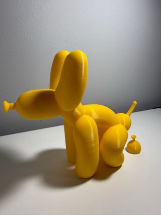 Perro Globo Amarillo Decorativo