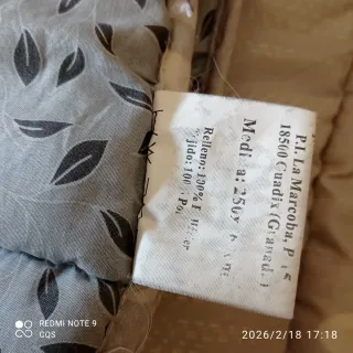 Edredón acolchado estampado reversible XXL