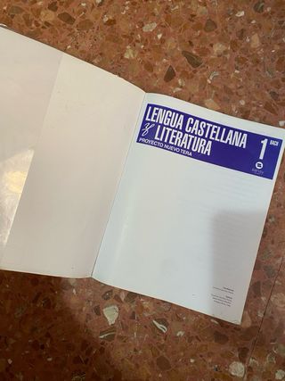 LIBRO 1ºBACHILLERATO  DE LENGUA CASTELLANA