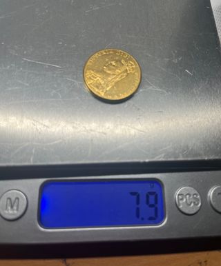 Moneda Baño Oro 24K Reina Victoria 1887