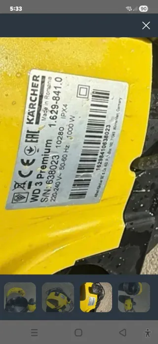 Aspiradora Kärcher WD 3 PREMIUM