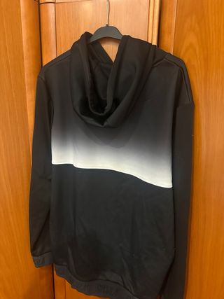 Sudadera SikSilk Negra y Blanca Talla M