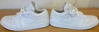 Air Jordan 1 Low Talla 42.5 Blancas