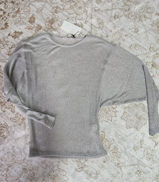 Top Zara metalizado T. M - Nuevo con etiqueta