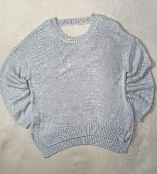 Jersey Bershka gris talla M