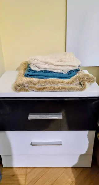 Lote pañuelos y bufanda beige/gris