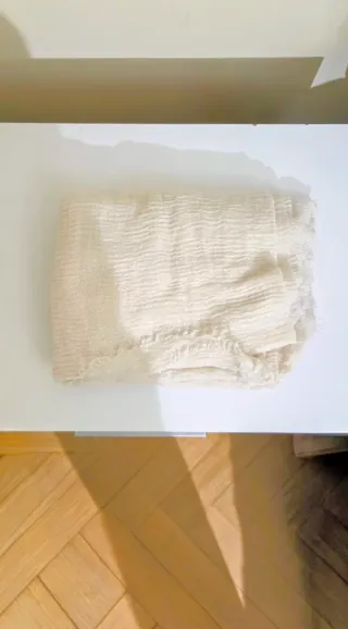 Lote pañuelos y bufanda beige/gris